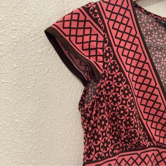 City Trisngles Elegant Geometric Patterned Dress Size M - Picture 4 of 14